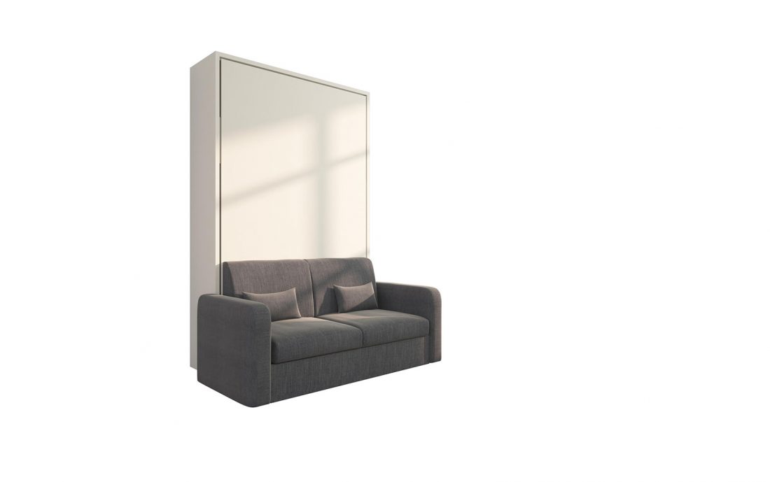 Piuma Sofa 120 Big - Letto convertibile da 1 piazza e 1/2 verticale con divano 2 posti