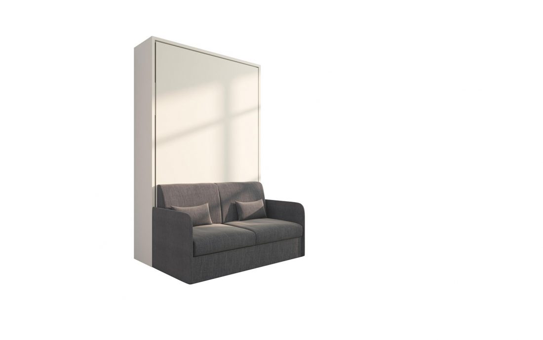 Piuma Sofa 120 Slim - Letto convertibile da una piazza e mezzo con divano 2 posti di dimensioni compatte