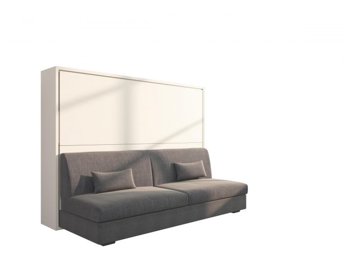 Piuma Sofa 140 è un letto a scomparsa orizzontale con divano da 4 posti
