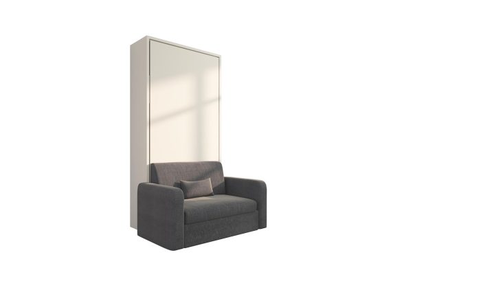Piuma Sofa 90 Big - Letto verticale a scomparsa singolo con poltrona dai braccioli larghi