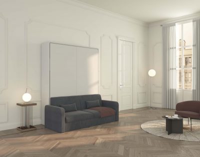 Piuma Sofa 160 risolve il problema di avere un comodo letto matrimoniale e un divano nello stesso spazio