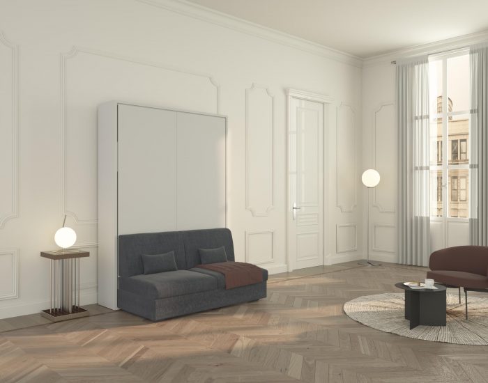 La semplicità e l’eleganza del mobile letto a scomparsa con divano