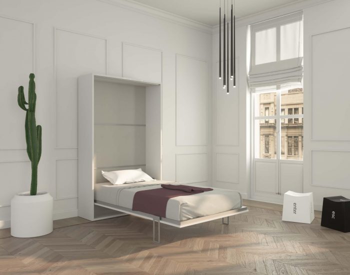 Piuma 120 si apre facilmente scendendo in modo automatico senza sforzi