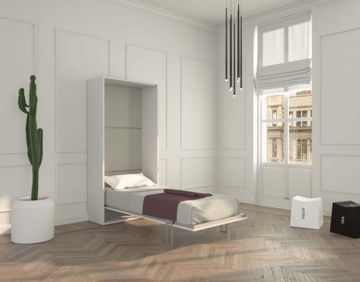 Piuma 90 il letto a scomparsa singola piazza facile da aprire