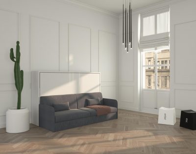 Un grande letto per single in una struttura alta soli 140 centimetri