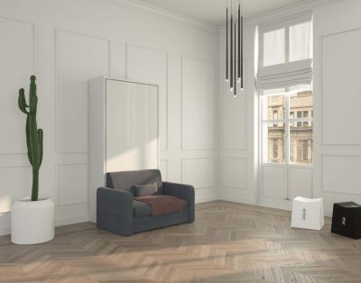Piuma Sofa 90 è un mobile letto con poltrona dal design moderno