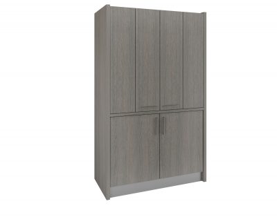 Una mini cucina che si cela dentro un mobile da ufficio