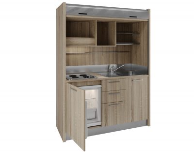 La cucina monoblocco a scomparsa ideale per alloggi stagionali e residence