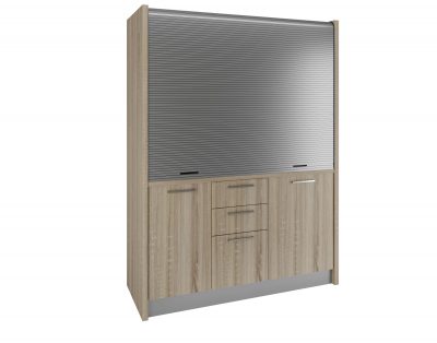 Una credenza che nasconde una cucina completa