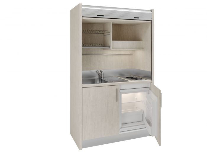 Mini cucina monoblocco con frigo ideale per strutture ricettive