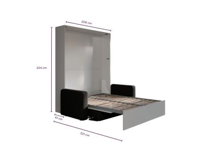 Letto a scomparsa 160 Verticale Divano Big Automatico