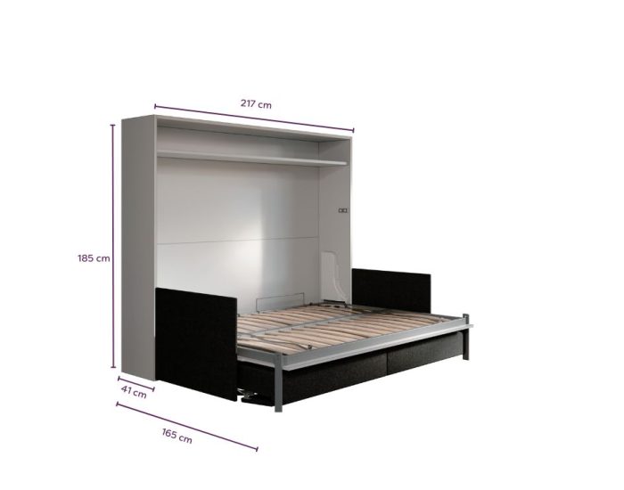 Letto a Orizzontale 140 Verticale Divano Slim Automatico