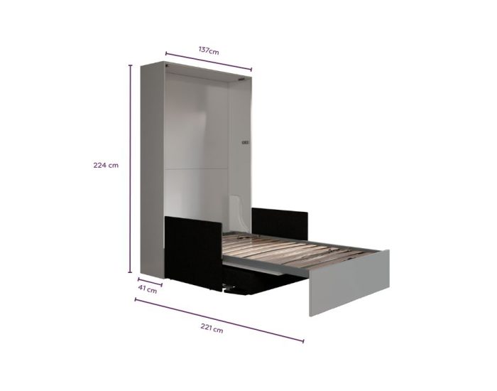 Letto a scomparsa 120 Verticale Divano Slim Automatico