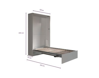 Letto a scomparsa 120 Verticale Tavolo