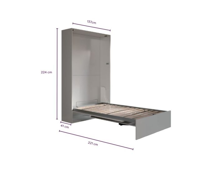 Letto a scomparsa 120 Verticale Tavolo