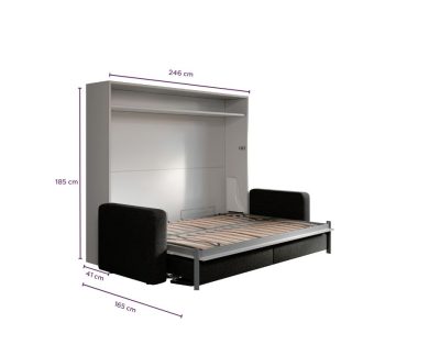 Letto a scomparsa 140 Orizzontale Divano Big Automatico