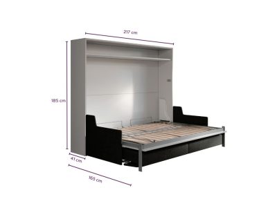 Letto a scomparsa 140 Verticale Divano Easy Automatico