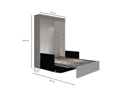 Letto a scomparsa 140 Verticale Divano Slim Automatico