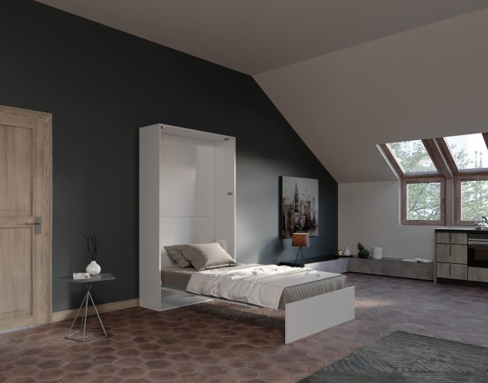 Aria 120 – Letto a scomparsa verticale piazza e mezzo