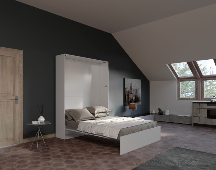 Letto matrimoniale a scomparsa verticale