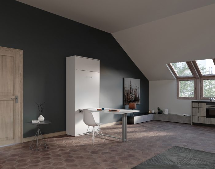 Aria Tabla 85 – Letto a scomparsa singolo tavolo da pranzo studio