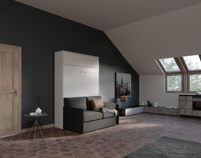 Aria Sofa 140 Slim – Letto a scomparsa alla francese con divano