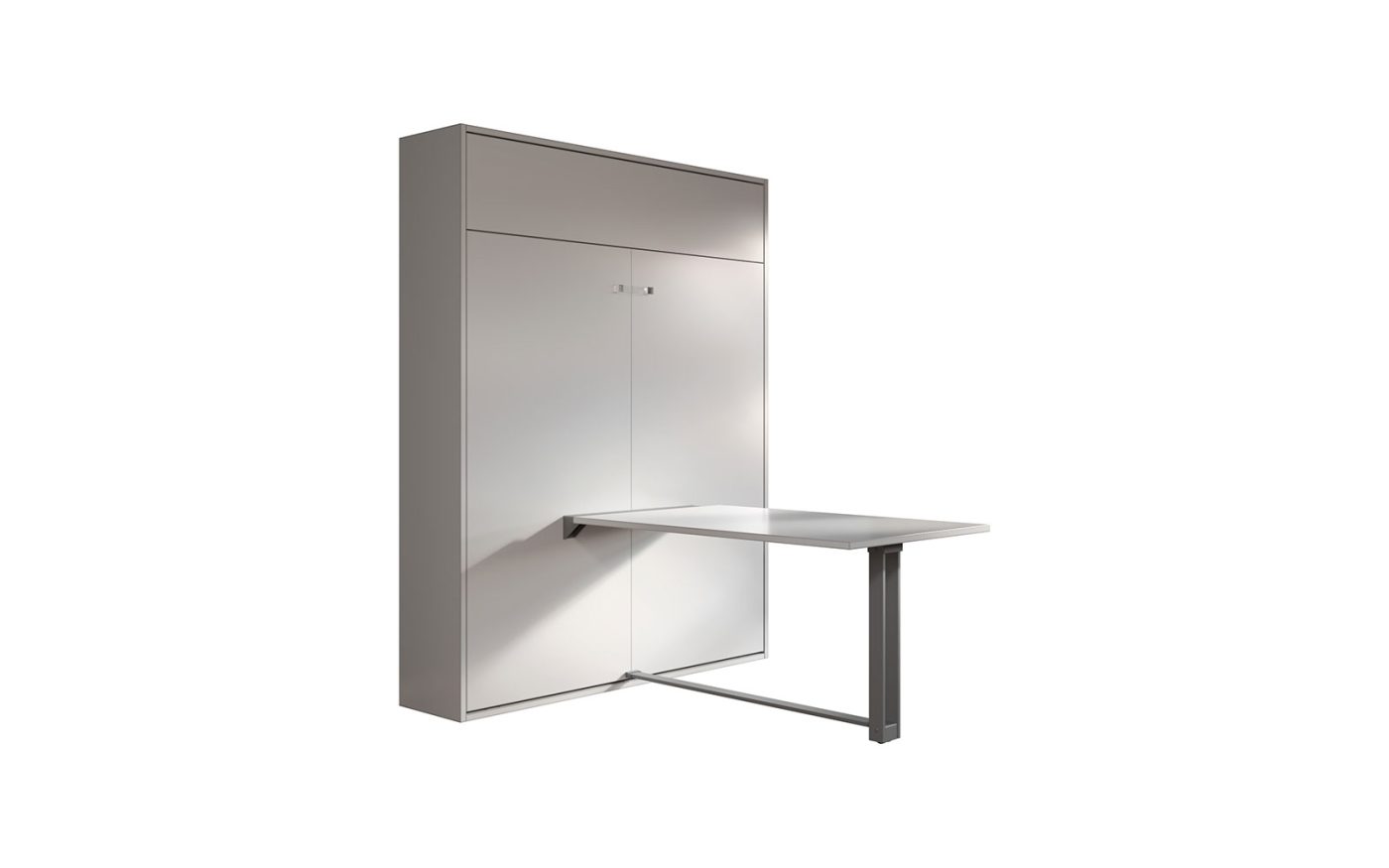 Letto a scomparsa matrimoniale con tavolo per mini appartamento con spazio ottimizzato