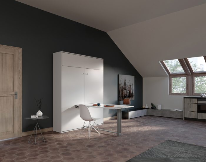 Aria tabla 160 – Mobile letto scomparsa 2 piazze tavolo pranzo