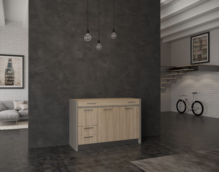 Cilento – cucina a scomparsa isola con coperchio per residence