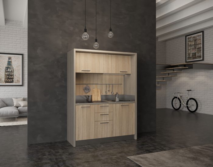 Garfagnana – mini cucina monoblocco hotel residence frigo bar