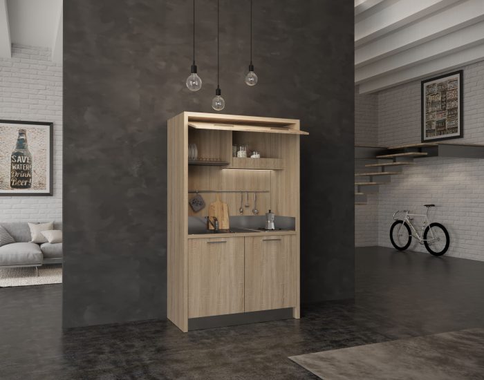 Gargano – mini cucina angolo cottura monoblocco 130 cm