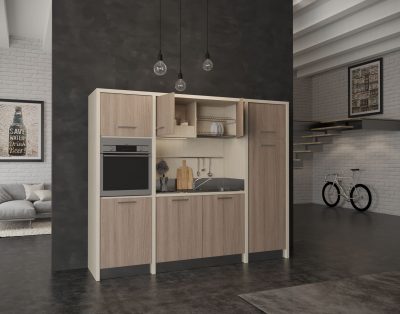 Langhe – cucina monoblocco 2 metri e 30 con forno lavastoviglie