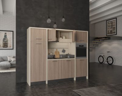 Langhe – cucina monoblocco con forno elettrico lavastoviglie