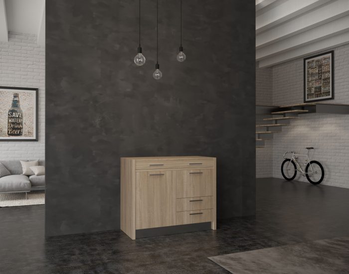 Marsica – cucina a isola a scomparsa 130 cm coperchio