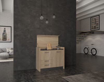 Marsica – mini cucina a scomparsa a isola 1 metro e 30