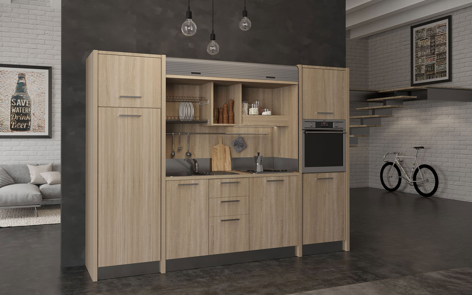 7 Cucine Salvaspazio a Scomparsa Personalizzabili