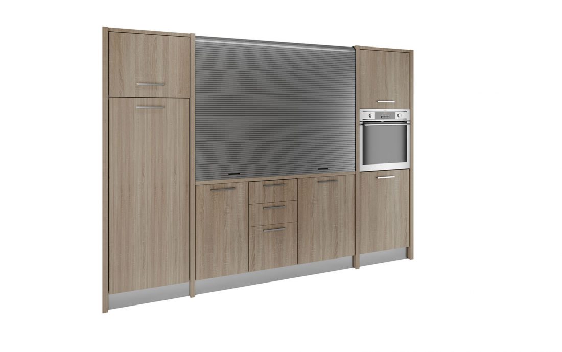 Metaponto è la più grande e completa delle cucine a scomparsa per mini appartamenti