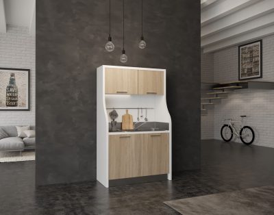 Monferrato – cucina monoblocco 1 metro e 30 con piano induzione