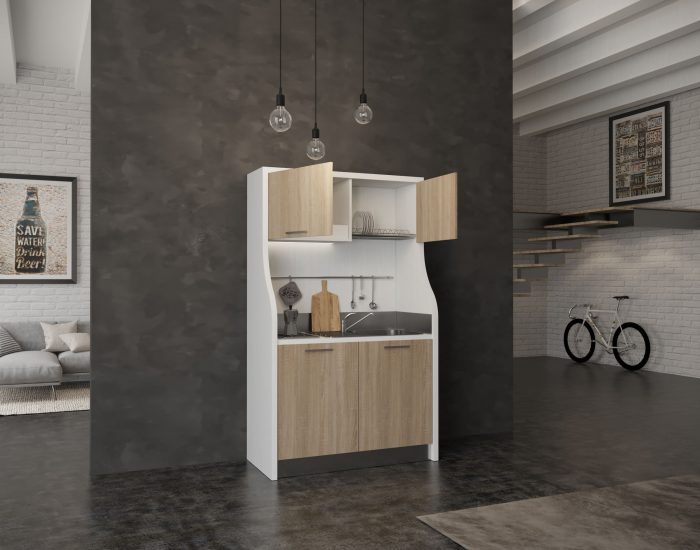 Monferrato – piccola cucina monoblocco per residence mare