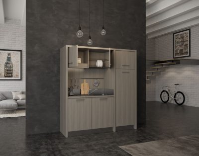 Mugello – cucina monoblocco a vista per miniappartamento