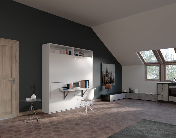 Nuvola Desk 85 – Letto castello scomparsa scrittoio camera ragazzi
