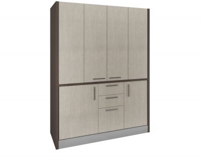 Oltrepo – mobile armadio con cucina per soggiorno living