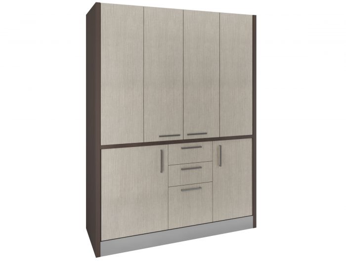 Oltrepo – mobile armadio con cucina per soggiorno living