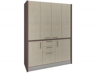 Oltrepo – armadio a scomparsa con cucina per living a vista