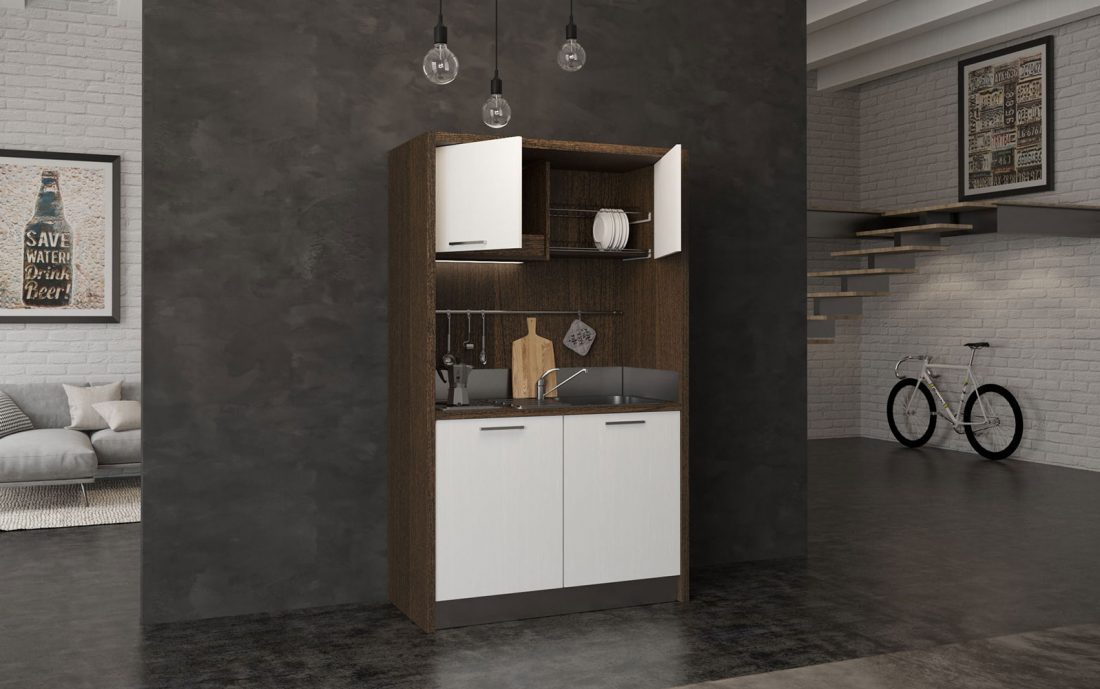 Sabina - minicucina con piano elettrico induzione e frigobar