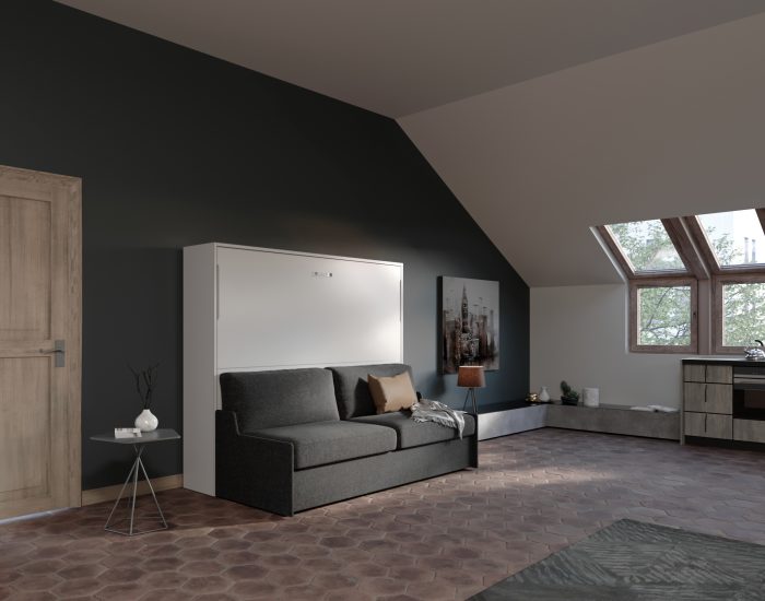 Soffio Sofa 160 Easy – Letto 2 piazze matrimoniale scomparsa con divano