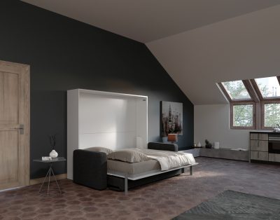 Soffio Sofa 160 Big – Letto a scomparsa matrimoniale con divano monolocale