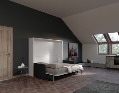 Soffio Sofa 160 Slim – Letto ribaltabile matrimoniale con divano
