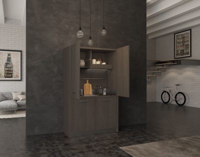 valdobbiadene 50 – mini cucina a scomparsa totale con ante