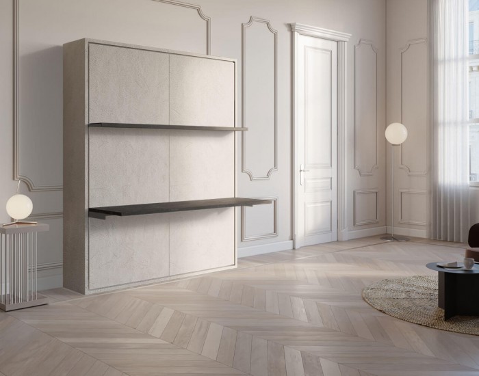 Cielo 160 Garage – Letto scomparsa scrivania e mensola